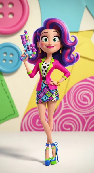 Lila, fashionista